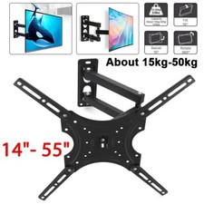 Tilt Swivel Flat Plasma LCD LED 14"- 55" TV Wall Mount  Bracket Shelf Strong UK