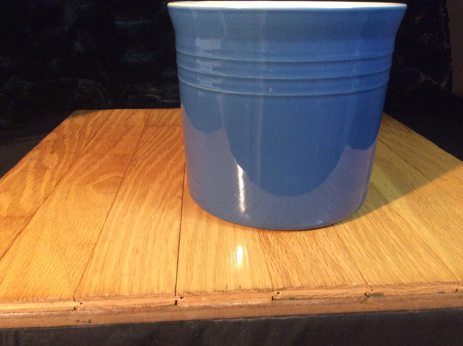 Le Creuset Utensil Holder Crock Blue LARGE eBay