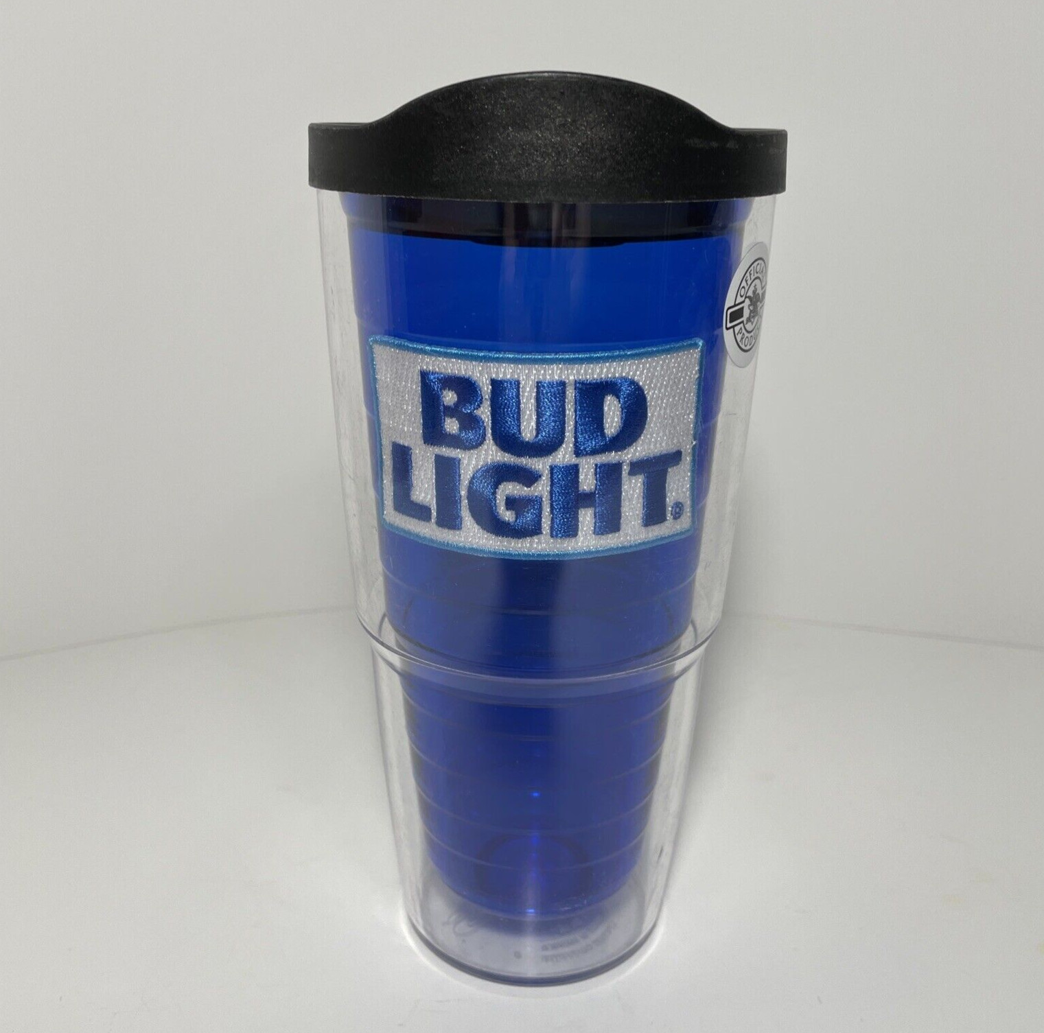 Bud Light 24 oz Tervis Tumbler Cup with Black Lid