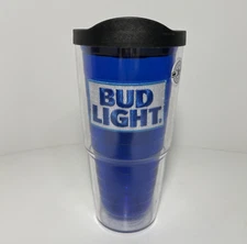 Bud Light 24 oz Tervis Tumbler Cup with Black Lid