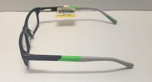 Raycers KB 7000 GR Kids Eyeglasses Frames Black Grey Green Rectangular 48-15-130 - Picture 4 of 11