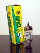 RARE Amperex Bugle Boy ECC81/12AT7 tube O-getter - Germany - Test NOS