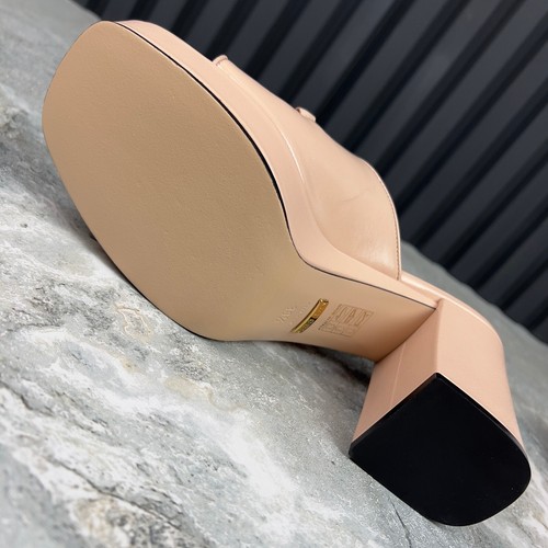 Gucci Houdan Horsebit Plaform Heel Mules Pink Leather 8.5 US or 38.5 EUR - Picture 20 of 24