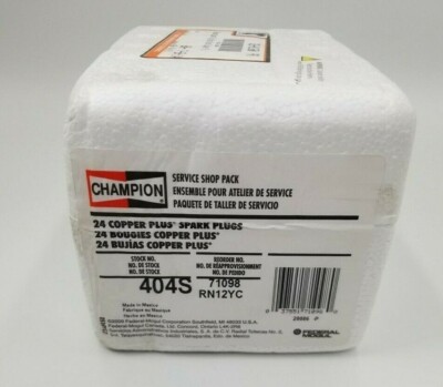 Shop Pack Set 24 pcs Champion RN12YC 404 Spark Plug for Harley Shovelhead & Evo