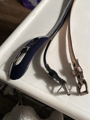 Ann Taylor Set of Three Large Textured Leather Skinny Belts - NWOT Leather Trouser Belt main image 4