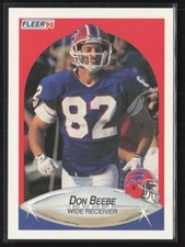 1990 Fleer Don Beebe #110 Buffalo Bills
