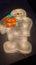 Vintage Mummy Halloween Lighted Window Decora...