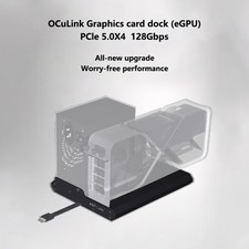 ADT-Link K993H-BK10 OCuLink eGPU Dock PCIe 5.0 128Gbps Open Aluminum Frame