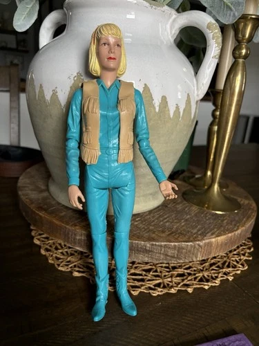 Vintage Marx Jane West Doll Action Figure With Vest 1960s Poseable Western