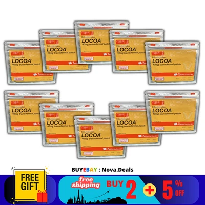 10 X Patch Locoa Transdermal | 7 patches/pack -FREE SHIPPING