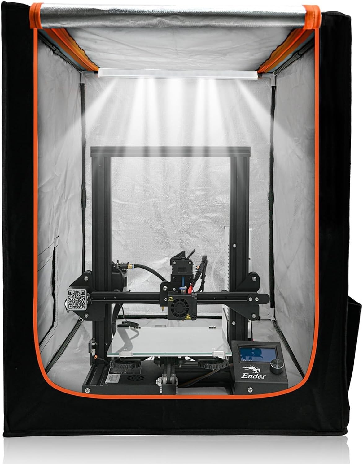Constant Temperature 3D Printer Enclosure with LED - Compatible with Creality