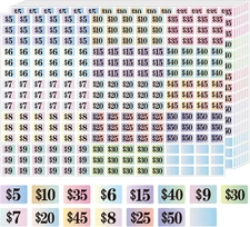 Garage Sale Stickers, 4050 Pcs 1/2" X 3/4" Rectangle Price Labels