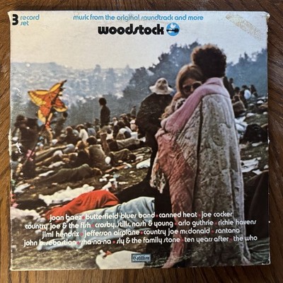 Woodstock Festival 1970 LP Vinyl 3 Album Set Original Cotillion SD-3-500 (VG)