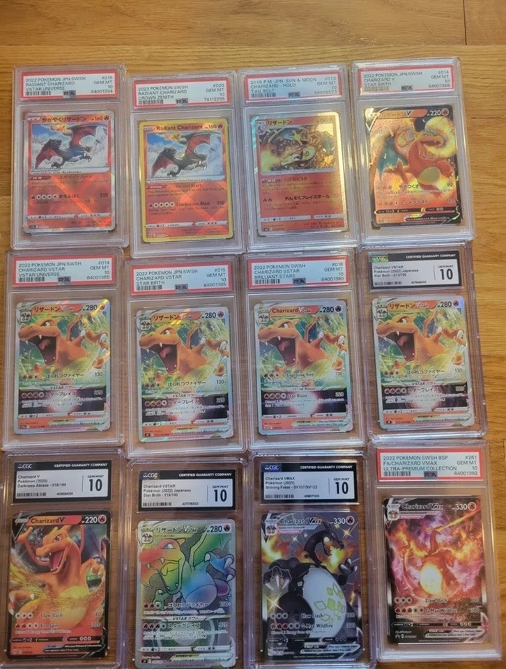 Pokémon Charizard+graded! 5 Card Lot! Garenteed V Or Better! Alt Art God Pack! - Image 4 of 4