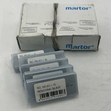 MARTOR INDUSTRIAL UTILITY BLADE, STAINLESS NO: 145.60, 50 blades