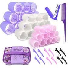 Hair Rollers Large Small 50PCS Set, 36PC Large Medium Small Hair Rollers for ...