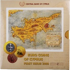 [#1287261] Cyprus, 1 Cent to 2 Euro, BU, 2008, MS