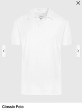 True Classic White Polo Shirt Soft Cotton Blend Casual Everyday XXL