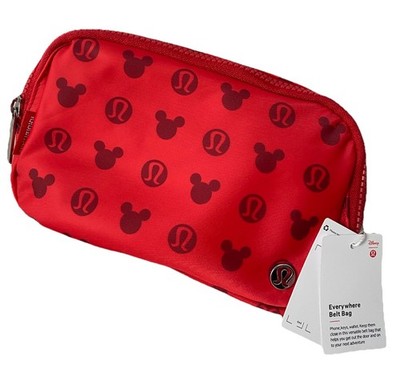 Lululemon Disney Everywhere Belt Bag Fanny Pack Mickey Mouse Red