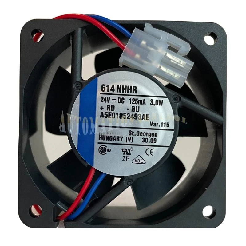 614 NHHR A5E01052493AE 60*60*25mm 24V 125MA 3,0W Axial Flow Lüfter 2pin