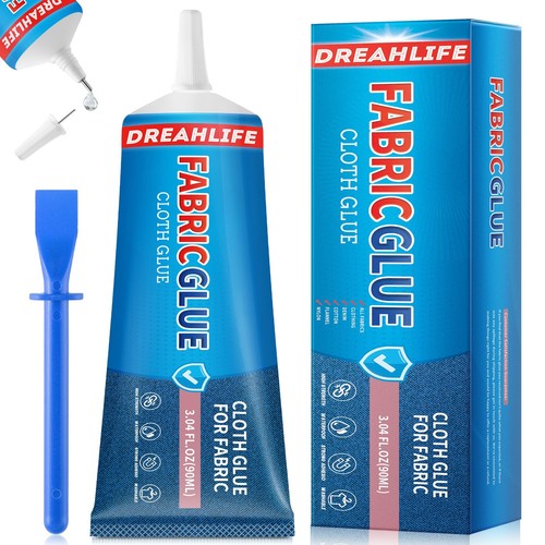 90 ML Fabric Glue, Fabric Glue for Clothing Permanent Washable, Fabric Glue P...