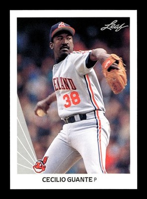 CECILIO GUANTE   1990 Leaf Baseball #365 Cleveland Indians