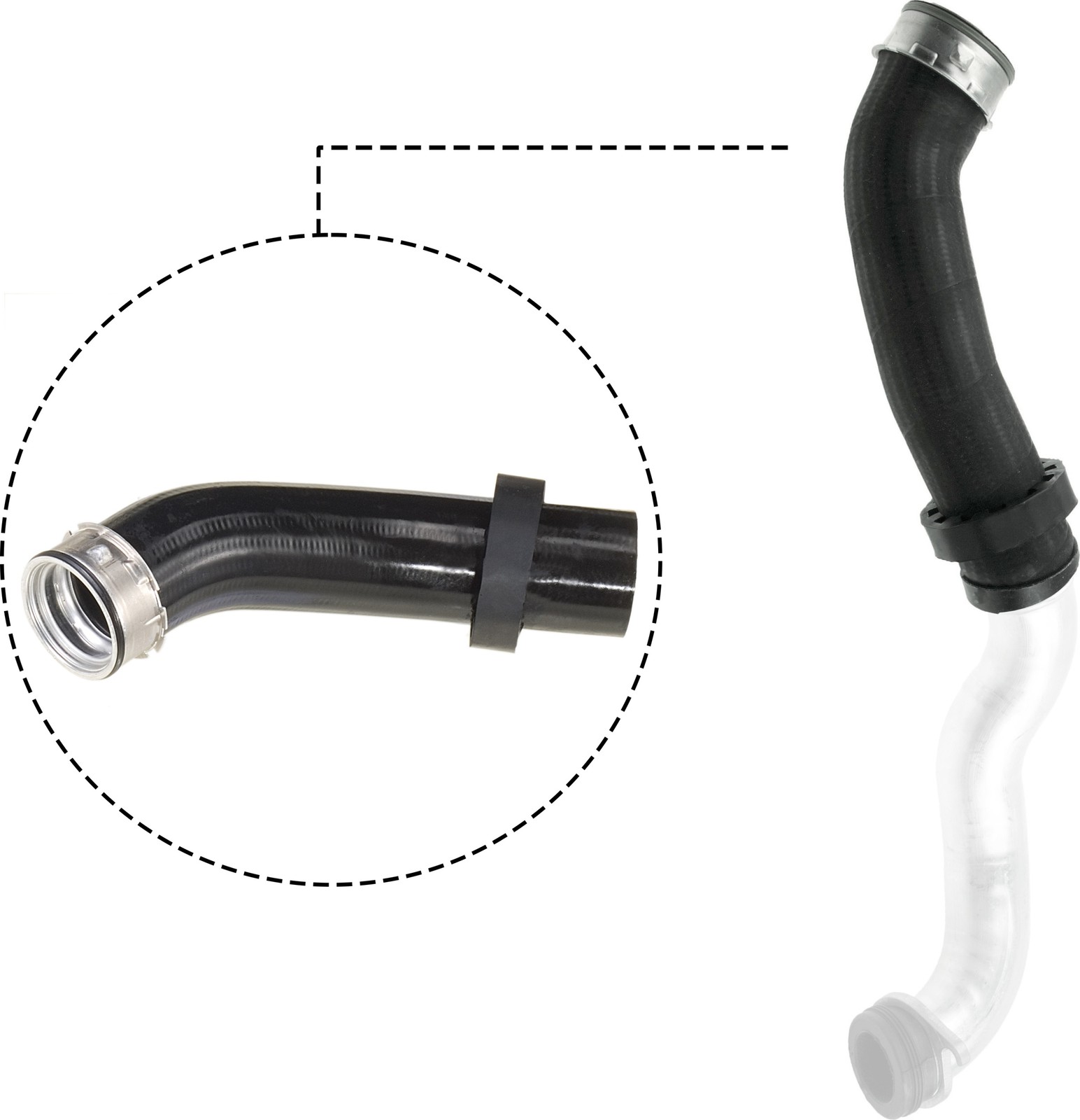GATES-OE 09-0177 Charge Air Hose for BMW
