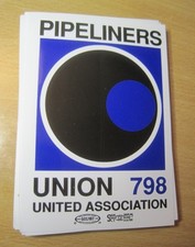 PIPELINERS UNION 798 UNITED ASSOCIATION Large Sticker 3.5" x 5"