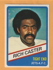 Rich Caster New York Jets 1976 Wonder Bread #6 Jackson State Tigers