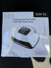 SUN T6 MAX UV LED Lámpara Secadora de Uñas 220W Gel Esmalte Luz Temporizador Sensor Automático Salón