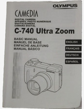 Vtg 2003 OLYMPUS CAMEDIA C-740 Ultra Zoom Digital Camera Manual Great Cond 