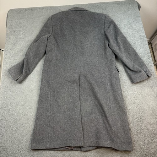 Vintage Hammersley Double Breasted Wool Cashmere Coat Mens 44R Made In England - Picture 6 of 7