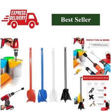 Epoxy Resin Mixer Paddle Drill Attachment Spiral Paint Stirrer DAZZLEEX