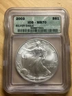 2003 American Eagle Silver Dollar ICG MS70