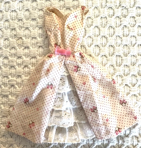 Vintage Mattel Barbie #931 Garden Party (1962) Sleeveless Cotton Dress ONLY