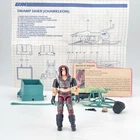 1984 GI Joe ZARTAN + CHAMELEON SKIER 100% COMPLETE + BLUEPRINT ** MINTY **