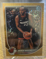 2025 Bowman Chrome BCV-170 GOLD MOJO 36/50 Andrew Wiggins Miami Heat Basketball