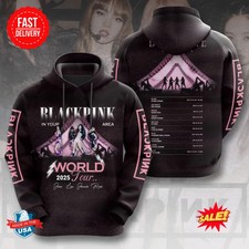 Blackpink 2025 3D Hoodie, Hoodie Tour Blackpink 2025 , Hoodie 3D 2025