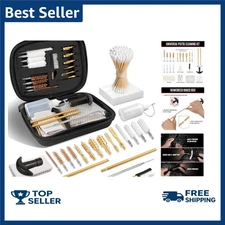 Universal Gun Cleaning Kit for .22, .35, .45 Caliber & 9mm Pistol - Portable ...
