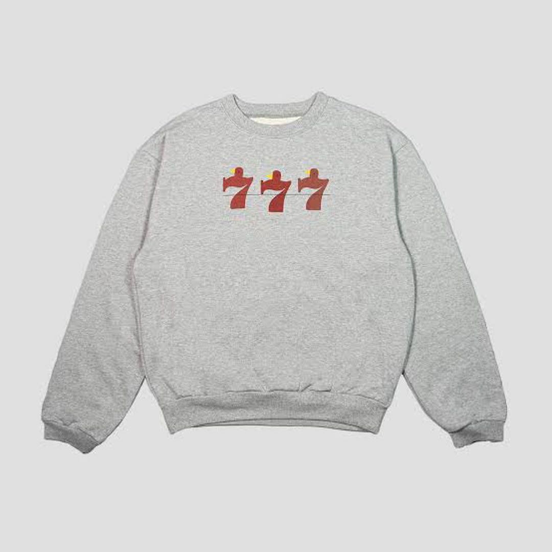 Kapital Men Jersey Crew Sweat Lucky 777 JPN Limited Edition Rare