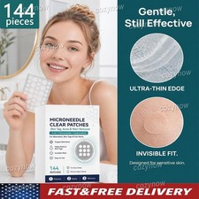 144 Count Microneedle Patches Remove Skin Tags Warts Acne Pimples Facial Care