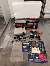 Nintendo NES Console Action Set Boxed Completed Set Tested Working 1989r PAL