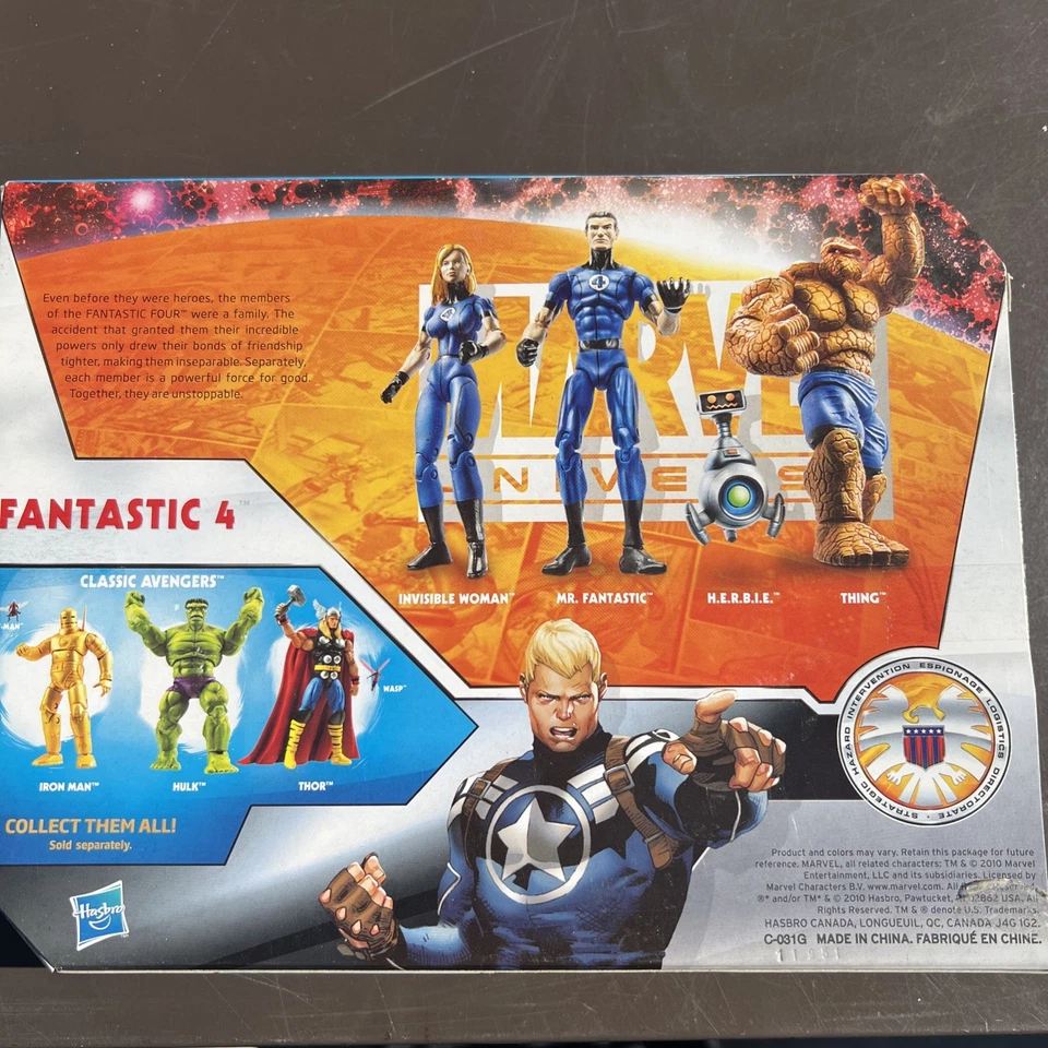 Hasbro Marvel Universe Fantastic 4 Future Foundation 3.75" Figura Equipo Pack Foto 2 de 2