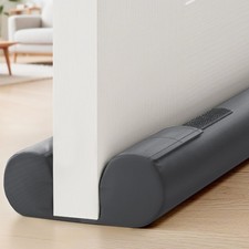Door Draft Stopper, Under Door Draft Stopper for Bottom, 36 in, Gray | Adjust...