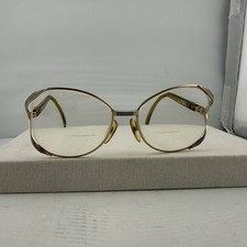 Vintage Christian Dior 2227 42 Gold Austria Eyeglasses Frames 53-16 CD Logo