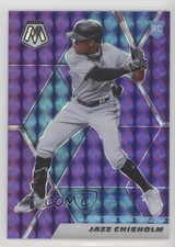 2021 Panini Mosaic Rookie Purple Mosaic Prizm 33/49 Jazz Chisholm #243 fs9