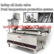 New 7L Double Row Electric Gas Integrated Automatic Donut Machine 6000w 110v