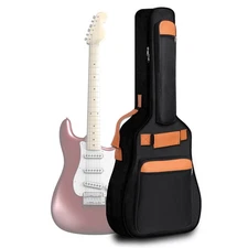 39" Electric Guitar Bag 600D Gig Bag Waterproof 10mm Thickness Padding Sponge