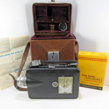 Kodak Magazine Cine-Kodak 16mm Movie Camera Original Leather Case w Carry Strap