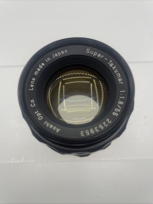 Asahi Pentax Super Takumar 55mm f1.8 M42 Mount Manual Focus Lens AS-IS Read
